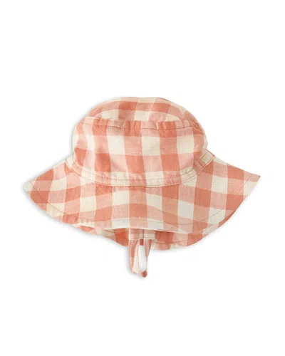 Pehr Girls' Checkmate Bucket Hat - Baby, Toddler In Orange