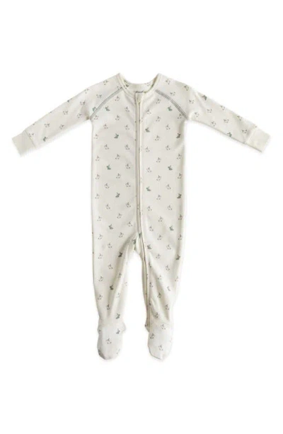PEHR HATCHLINGS ZIP FITTED ONE-PIECE ORGANIC COTTON PAJAMAS