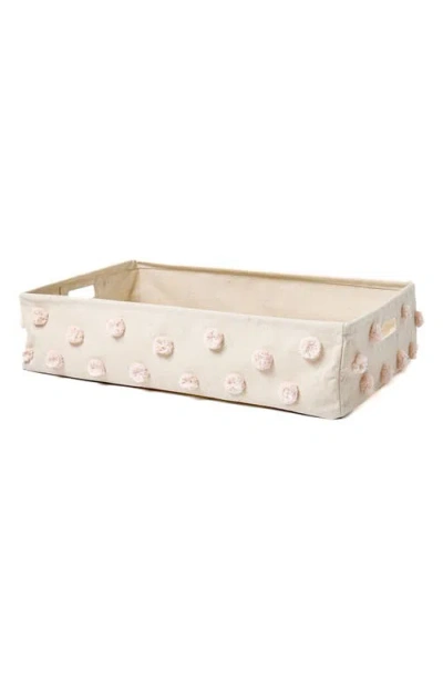 Pehr Kids'  Hide Away Large Basket In Pink