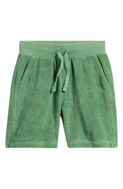 Pehr Babies'  Kids' Classic Organic Cotton Terry Shorts In Green