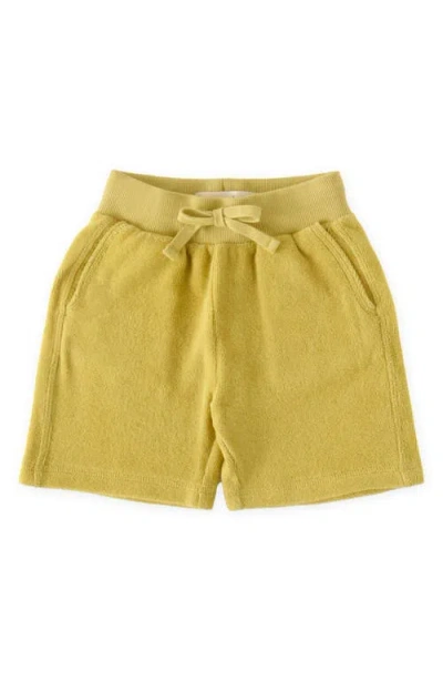 Pehr Babies'  Kids' Classic Organic Cotton Terry Shorts In Yellow