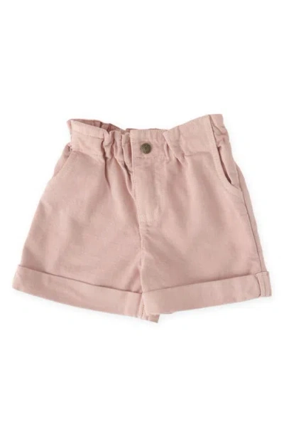 Pehr Babies'  Kids' Denim Paperbag Shorts In Pink