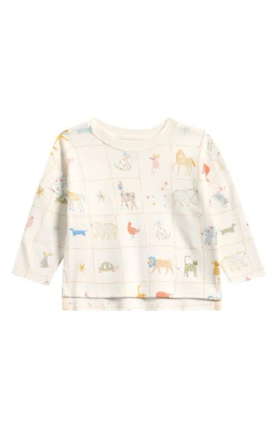 Pehr Kids' Drop Shoulder Organic Cotton Graphic T-shirt In Neutral