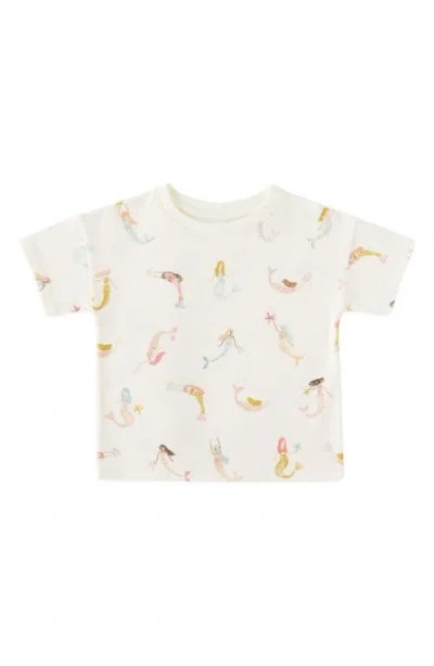 Pehr Babies'  Kids' Drop Shoulder Organic Cotton T-shirt In Blue