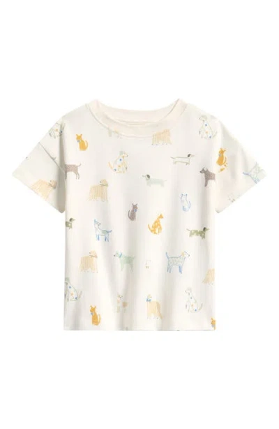 Pehr Kids' Drop Shoulder Organic Cotton T-shirt In Neutral