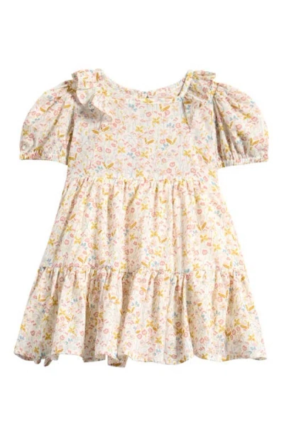 Pehr Babies'  Kids' Floral Tiered Organic Cotton Dress In Multi