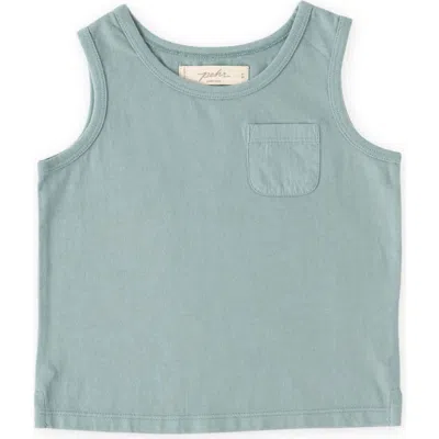 Pehr Kids' Garment Dye Tank In Blue