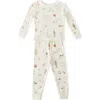 Pehr Kids' Organic Cotton Rib Fitted Pajamas In Multi