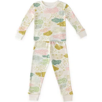 Pehr Kids' Organic Cotton Rib Fitted Pajamas In Multi