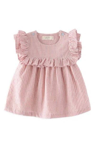 Pehr Babies'  Kids' Ruffle Organic Cotton Seersucker Dress