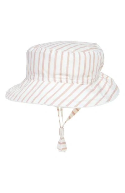 Pehr Babies'  Kids' Stripe Organic Cotton Bucket Hat In White