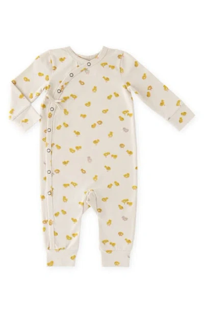 Pehr Babies'  Littles Snap Front Organic Cotton Romper In Multi