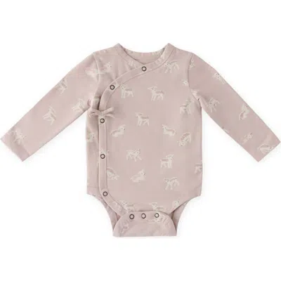 Pehr Babies'  Long Sleeve Bodysuit In Pink