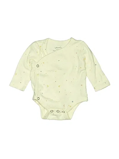 Pre-owned Pehr Babies' Long Sleeve Onesie In Yellow