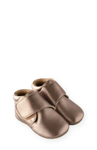 Pehr Metallic Babble Bootie In Antique Bronze