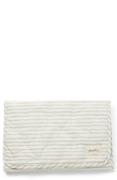 Pehr On The Go Coated Organic Cotton Changing Pad In Pebble