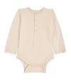 Pehr Organic Cotton-blend Essentials Bodysuit In Brown