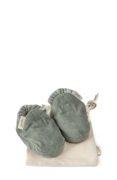 Pehr Organic Cotton Corduroy Bootie In Sage
