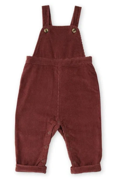 Pehr Babies'  Organic Cotton Corduroy Overalls In Brown