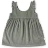 Pehr Babies'  Organic Cotton Corduroy Pinafore Dress In Sage