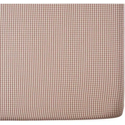 Pehr Gingham Organic Cotton Crib Sheet In Thistle