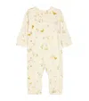 Pehr Organic Cotton Duck Print Bodysuit In Brown