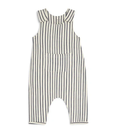 Pehr Babies' Organic Cotton Striped Dungarees (2-3 Years) In Multi