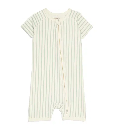 Pehr Kids' Organic Cotton Striped Playsuit In Neutral