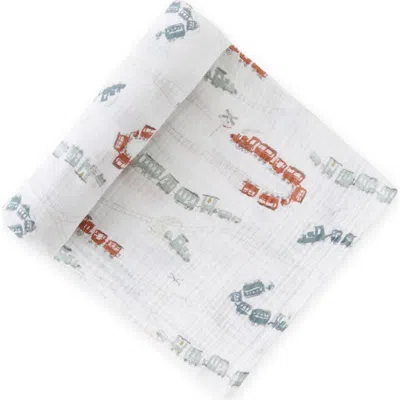 Pehr Organic Cotton Swaddle In White
