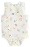 Pehr Organic Cotton Tank Bodysuit In Splash