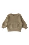 Pehr Organic Cotton Teddy Fleece Sweatshirt In Green