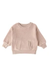Pehr Organic Cotton Teddy Fleece Sweatshirt In Pink