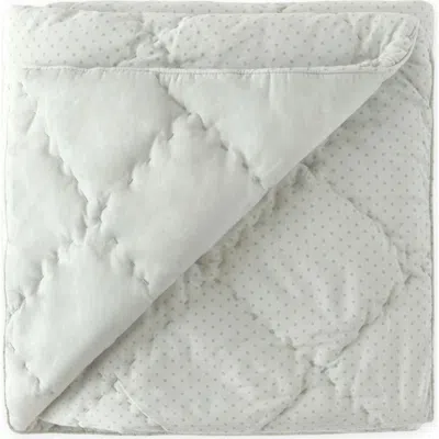 Pehr Pin Dot Organic Cotton Blanket In Gray
