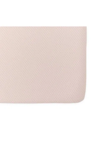 Pehr Pin Dot Organic Cotton Crib Sheet In Pink