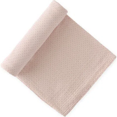 Pehr Pin Dot Organic Cotton Swaddle In Pink