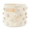 Pehr Pom Pom Cotton Canvas Storage Pint In Neutral
