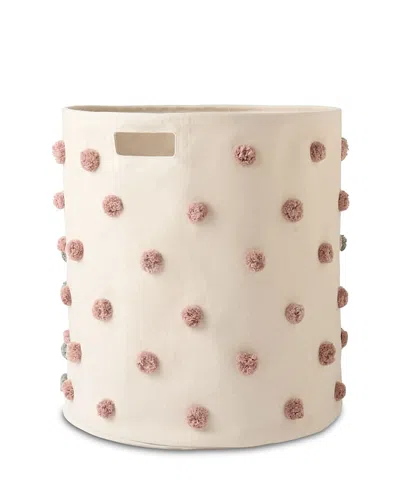 Pehr Pom Pom Hamper With Ring In White
