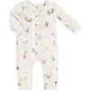 Pehr Babies'  Print Long Sleeve Organic Cotton Romper In Zodiac
