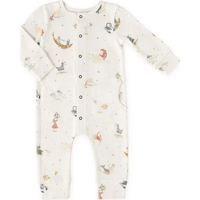 Pehr Babies'  Print Long Sleeve Organic Cotton Romper In Zodiac