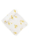Pehr Print Organic Cotton Swaddle In Giraffe/yellow