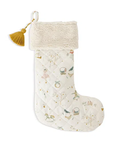 Pehr Printed Holiday Stocking In White
