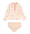 Pehr Rash Guard Top And Bloomers Swim Set In Pink