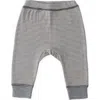 Pehr Babies'  Sailor Stripe Organic Cotton Harem Pants In Gray