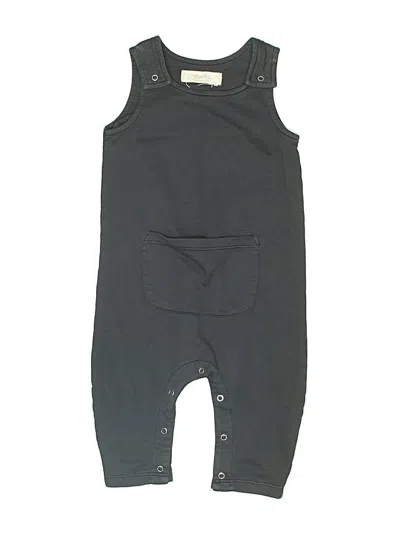 Pre-owned Pehr Babies' Short Sleeve Onesie In Black