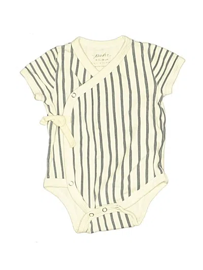 Pre-owned Pehr Babies' Short Sleeve Onesie In Ivory