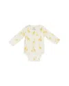 Pehr Unisex Follow Me Long Sleeve Bodysuit - Baby In Giraffe