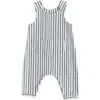 Pehr Babies'  Stripe Organic Cotton Overall In Blue