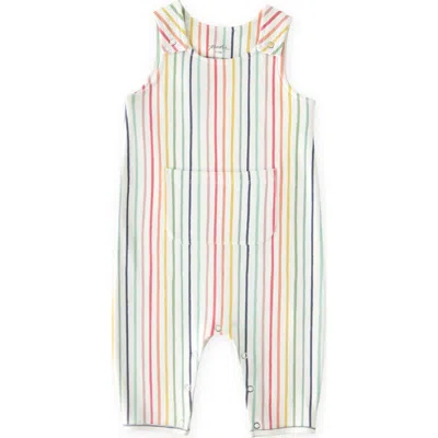 Pehr Babies'  Stripe Organic Cotton Overall In Multi