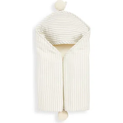 Pehr Stripes Away Hooded Towel In White