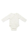 Pehr Stripes Away Long Sleeve Bodysuit In Gray